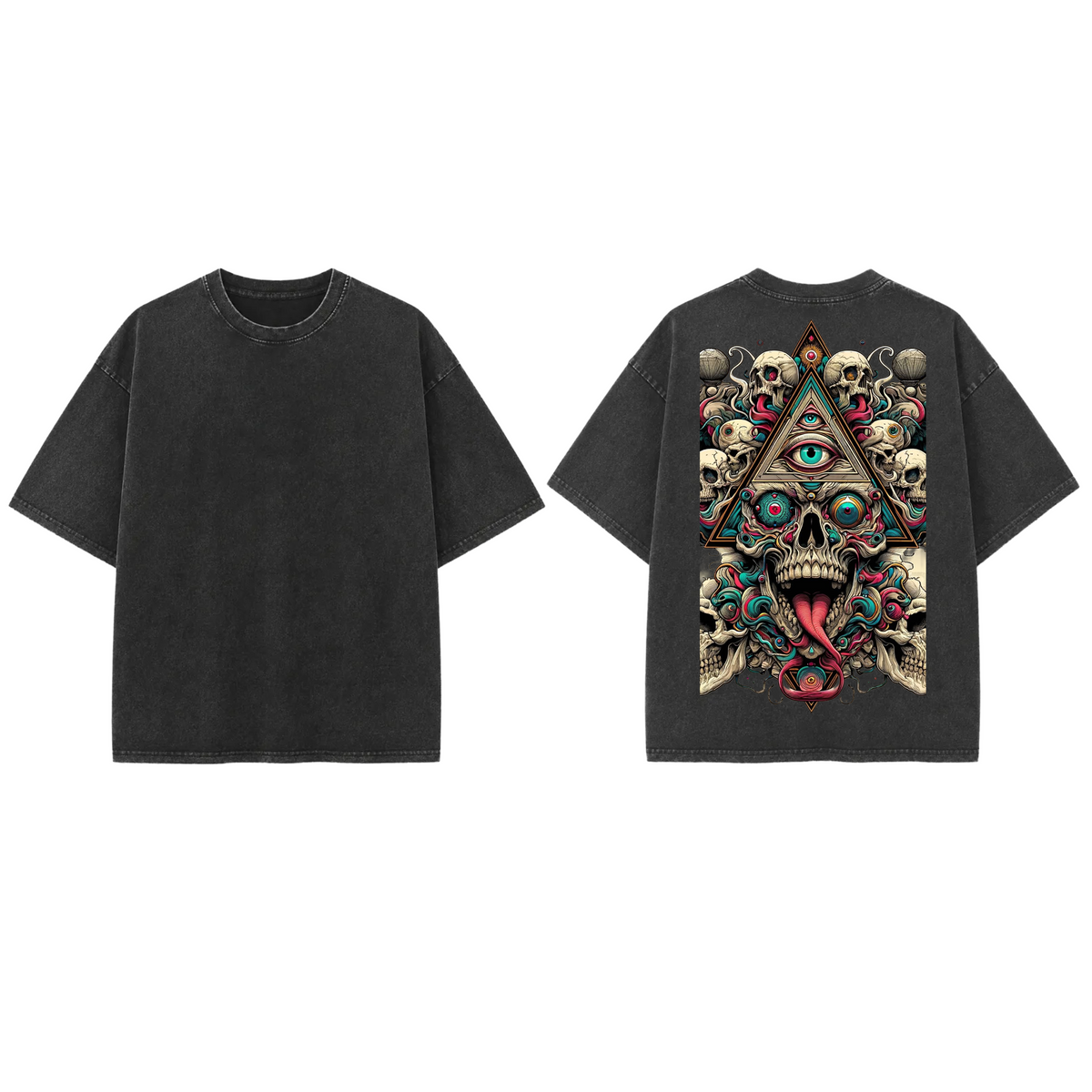 Third Eye Chaos - French Terry Cotton T-shirt.