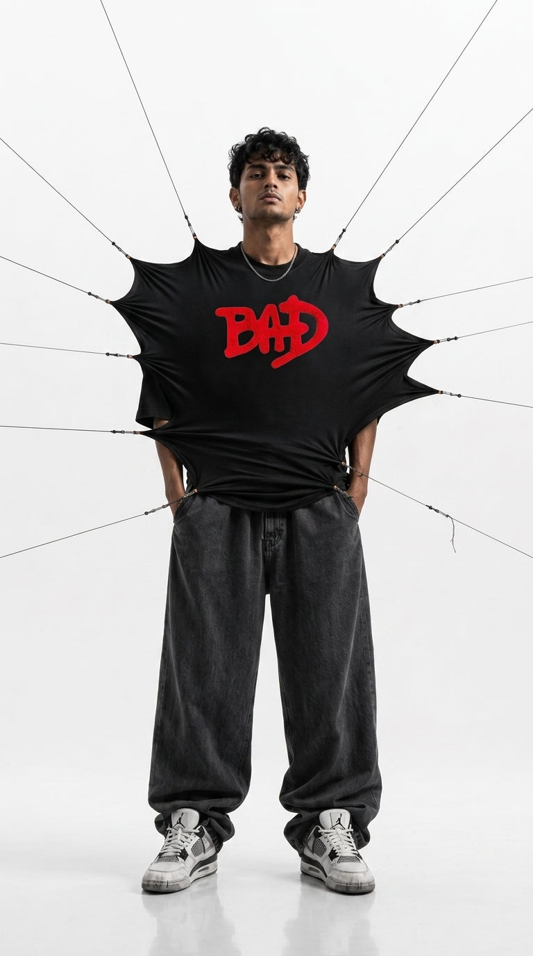 Yes I Do Bite - All Black Cotton T-shirt (220 GSM).