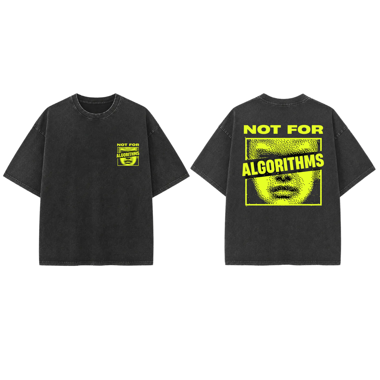 NOT FOR ALGORITHM French terry cotton tshirt.