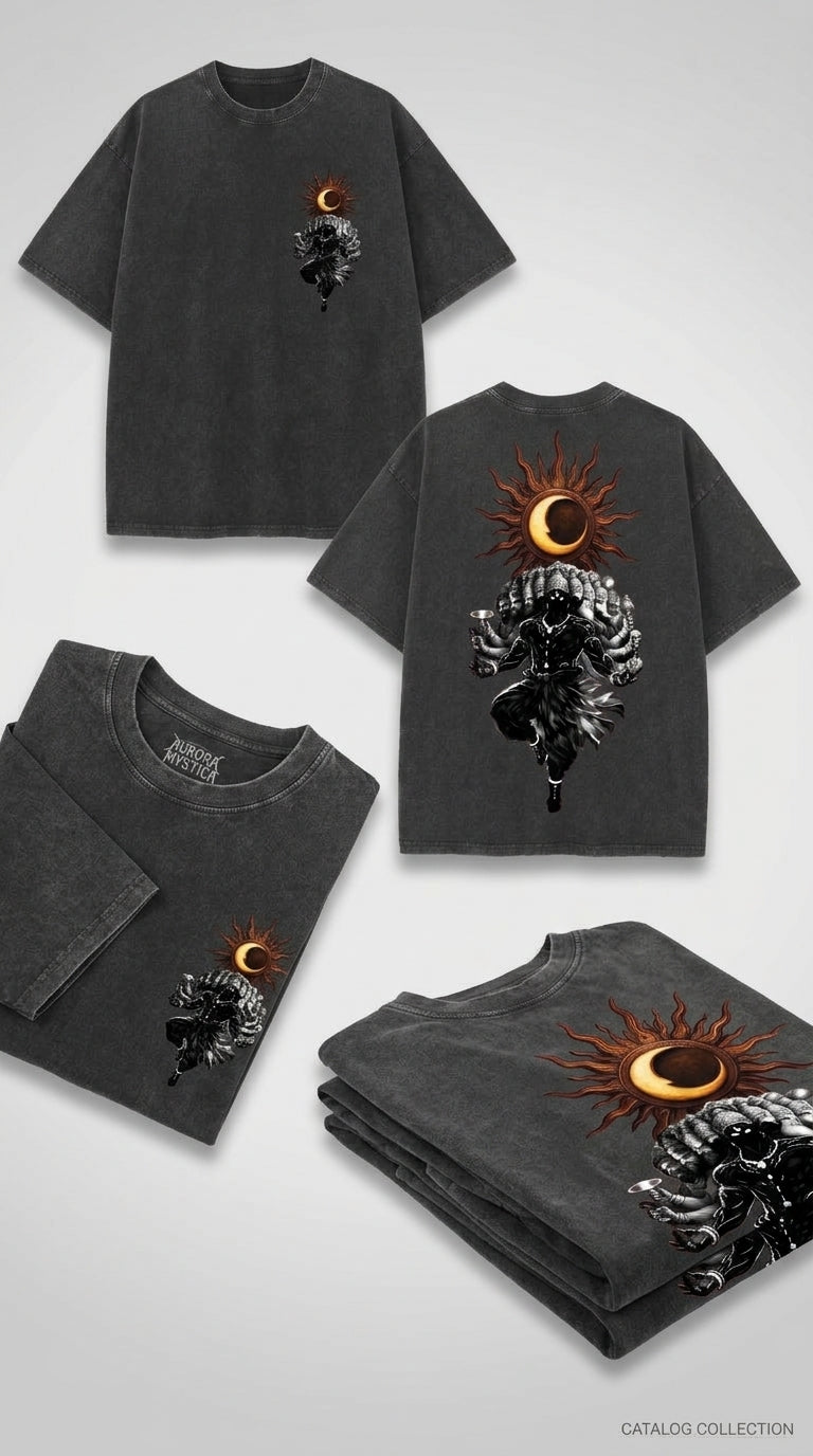 Mythological Figure - French Terry Cotton T-shirt.