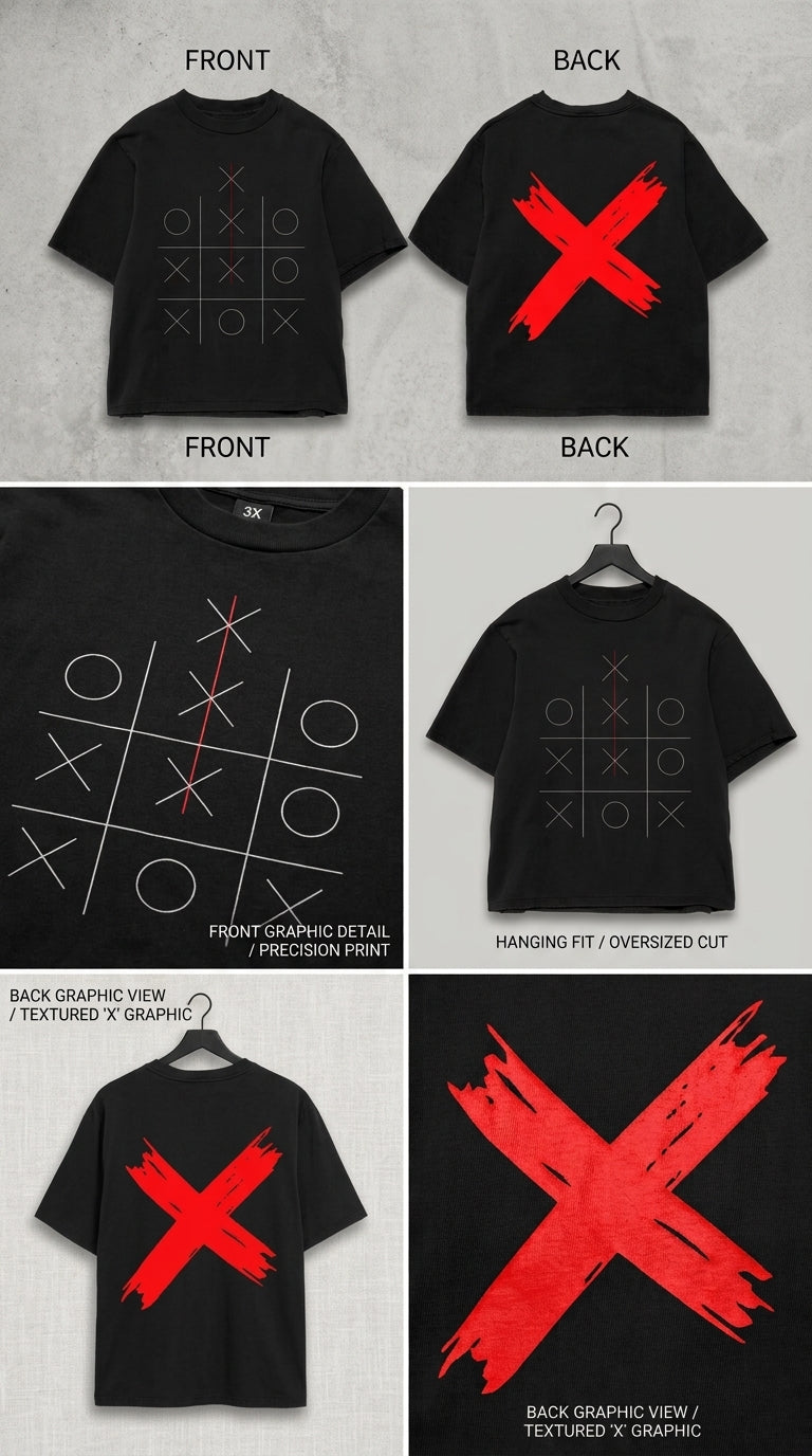 Think Outside The Box - All Black Cotton T-shirt (220 GSM).