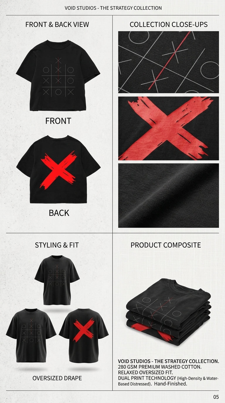 Think Outside The Box - All Black Cotton T-shirt (220 GSM).