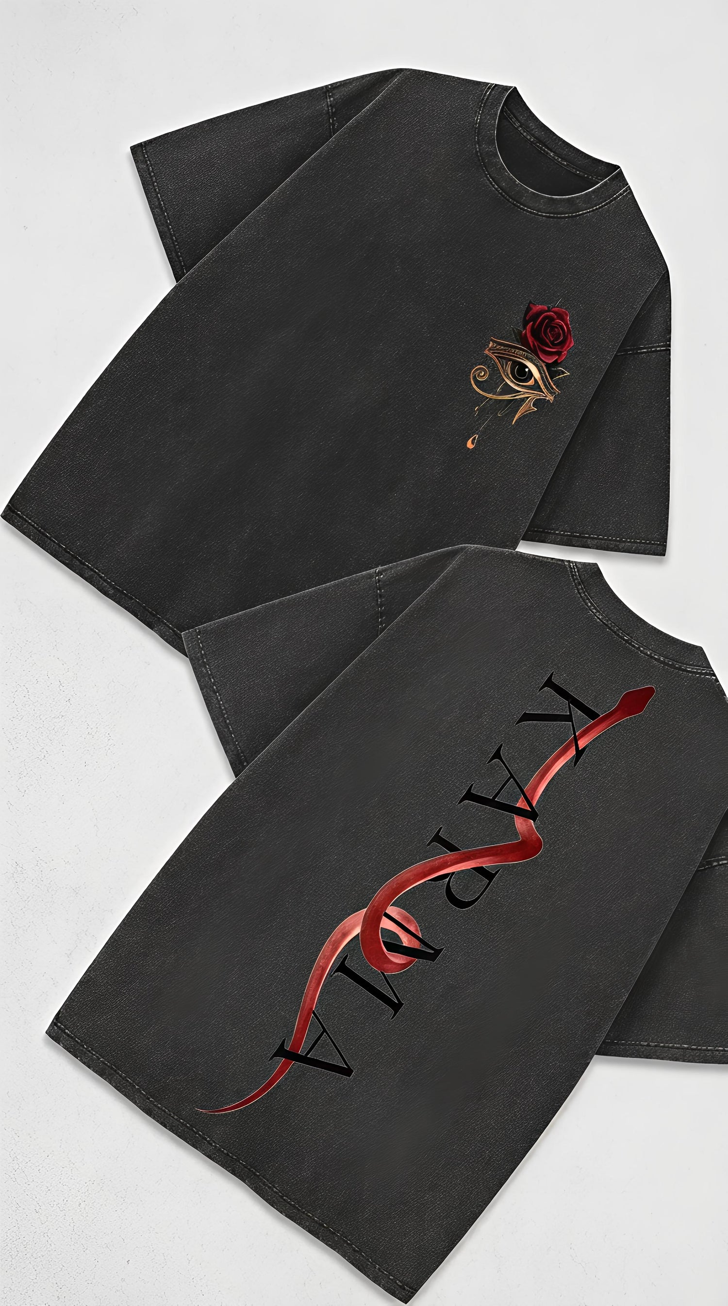 KARMA - French Terry Cotton T-shirt.