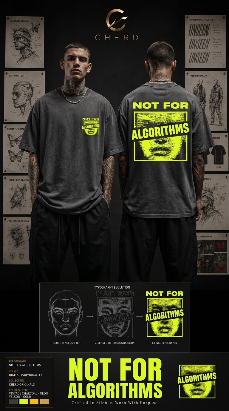 NOT FOR ALGORITHM French terry cotton tshirt.