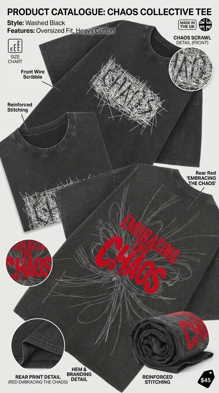 CHAOS - French Terry Cotton T-shirt.
