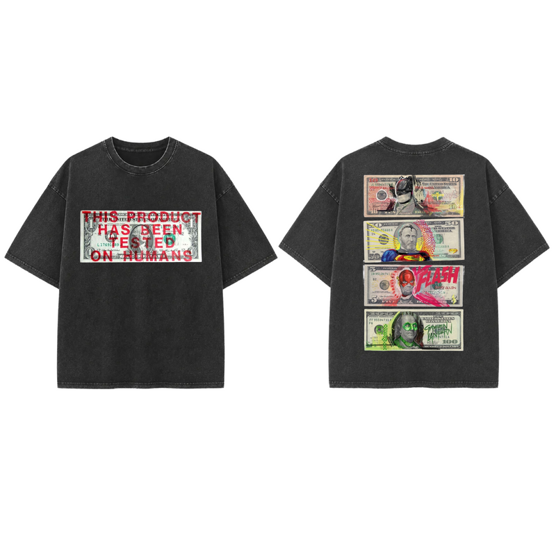 TESTED ON HUMANS - French Terry Cotton T-shirt.