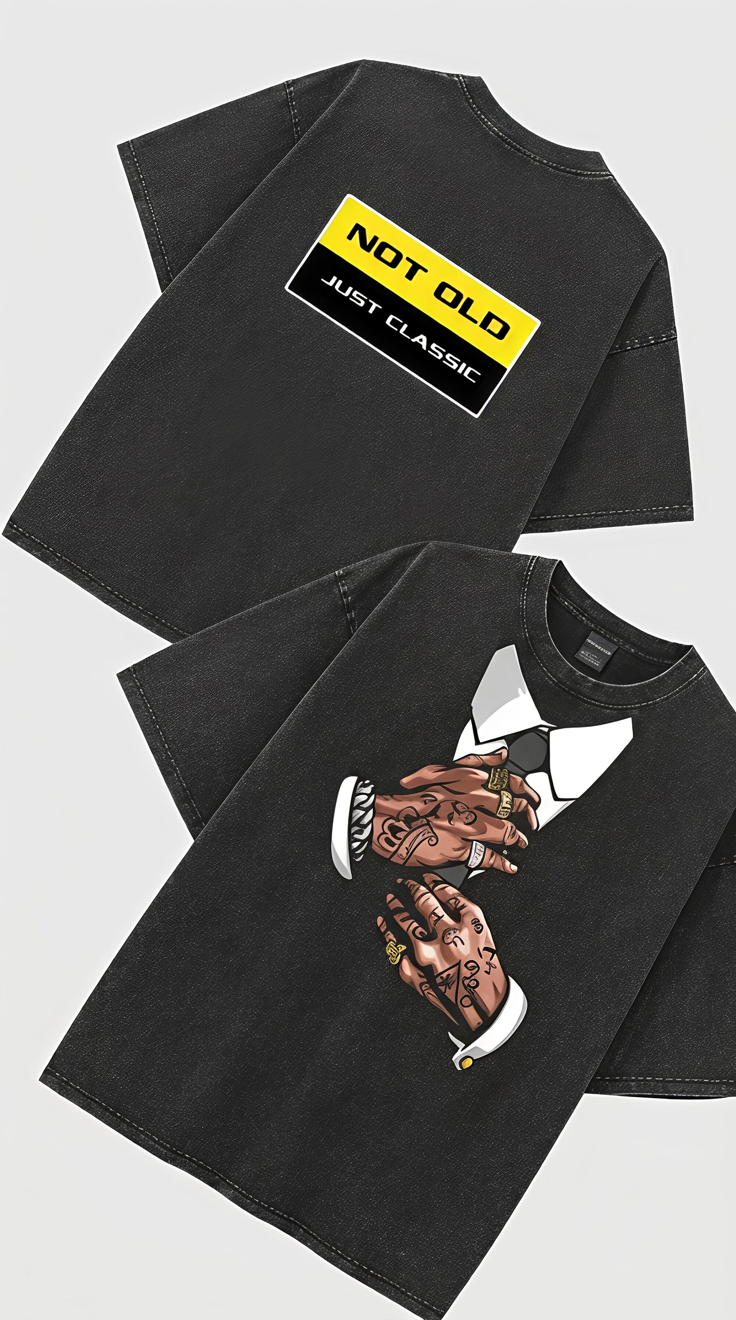 NOT OLD JUST CLASSIC - French Terry Cotton T-shirt.