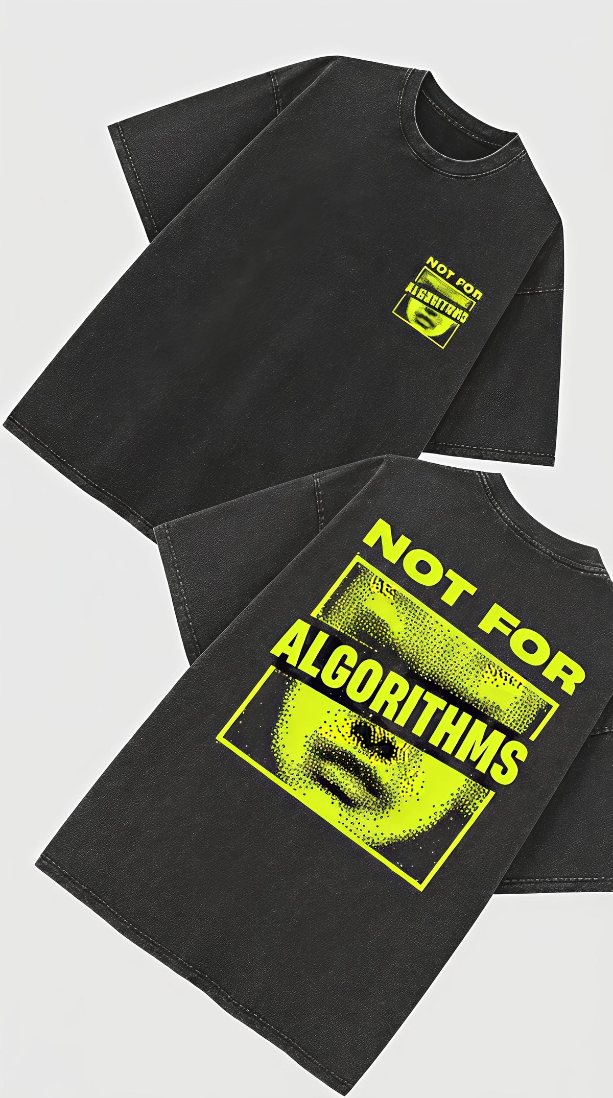 NOT FOR ALGORITHM French terry cotton tshirt.