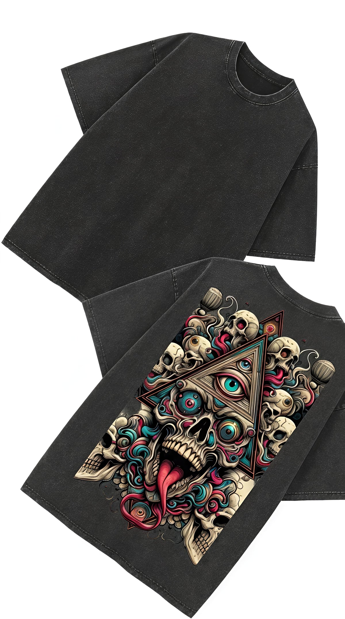 Third Eye Chaos - French Terry Cotton T-shirt.