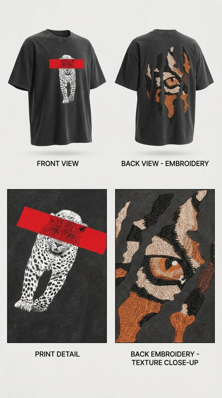 Predator Instinct - French Terry Cotton T-shirt.