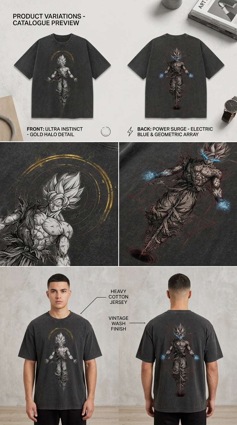 Dragon Ball Z Goku - French Terry Cotton T-shirt.