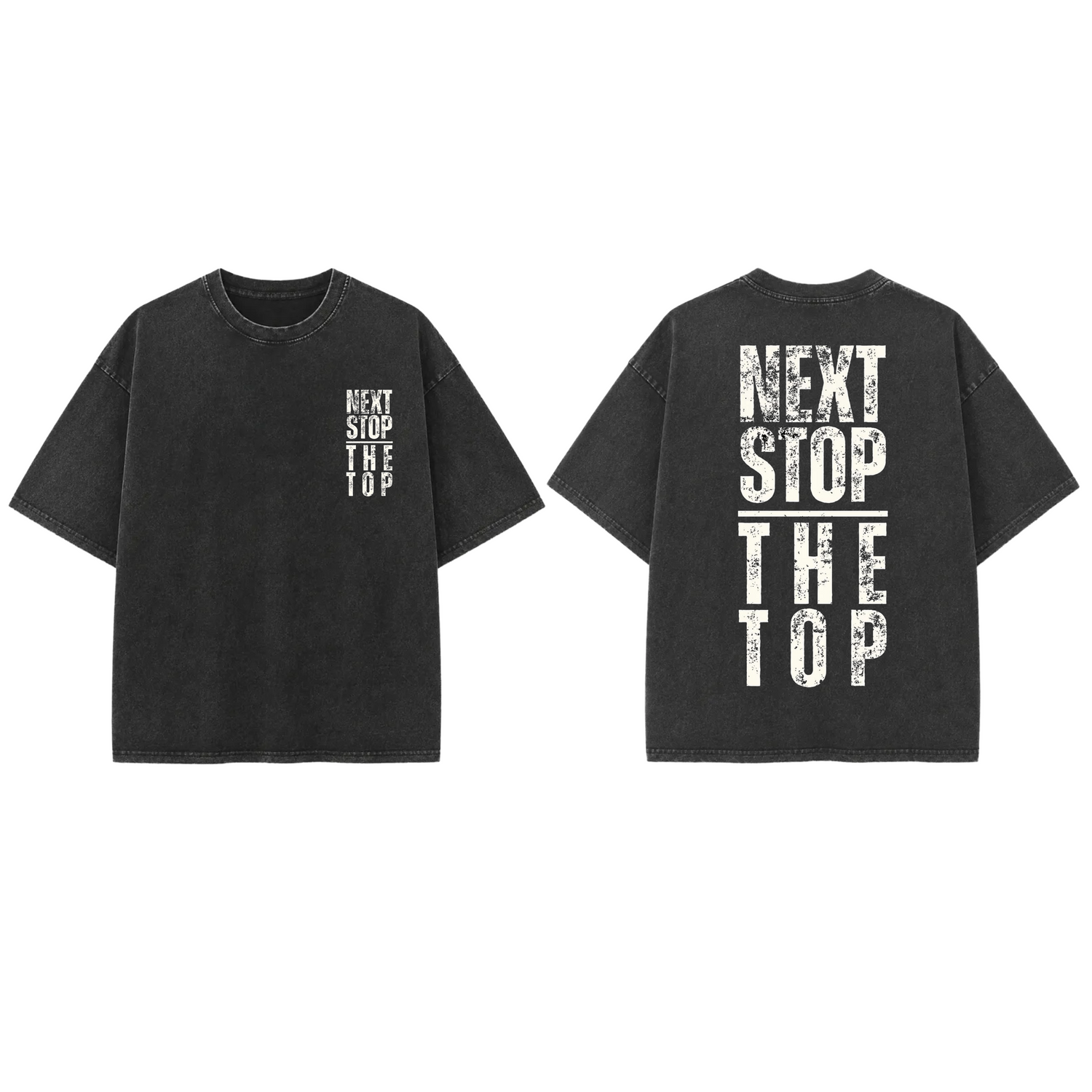 Next Stop The TOP - French Terry Cotton T-shirt.