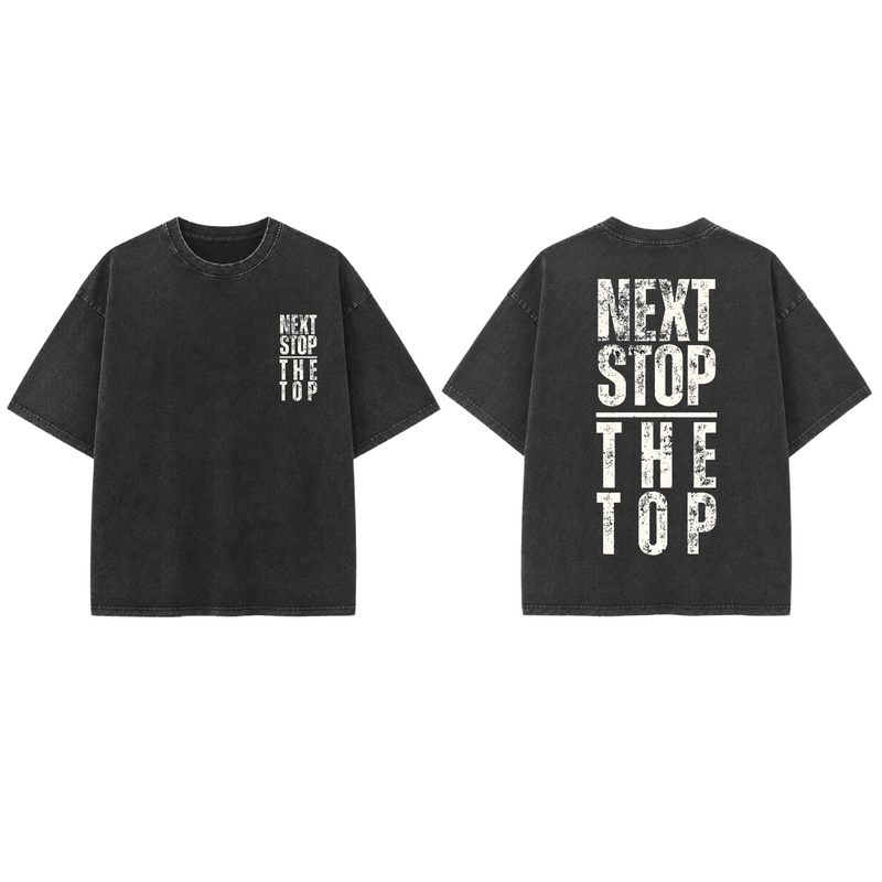 Next Stop The TOP - French Terry Cotton T-shirt.