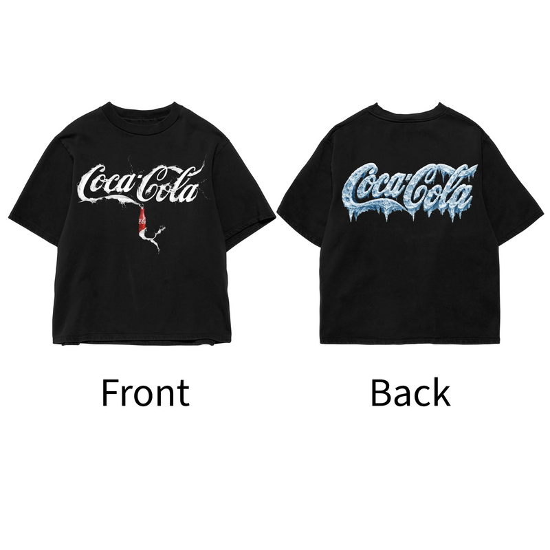 Coca-Cola - All Black Cotton T-shirt (220 GSM).