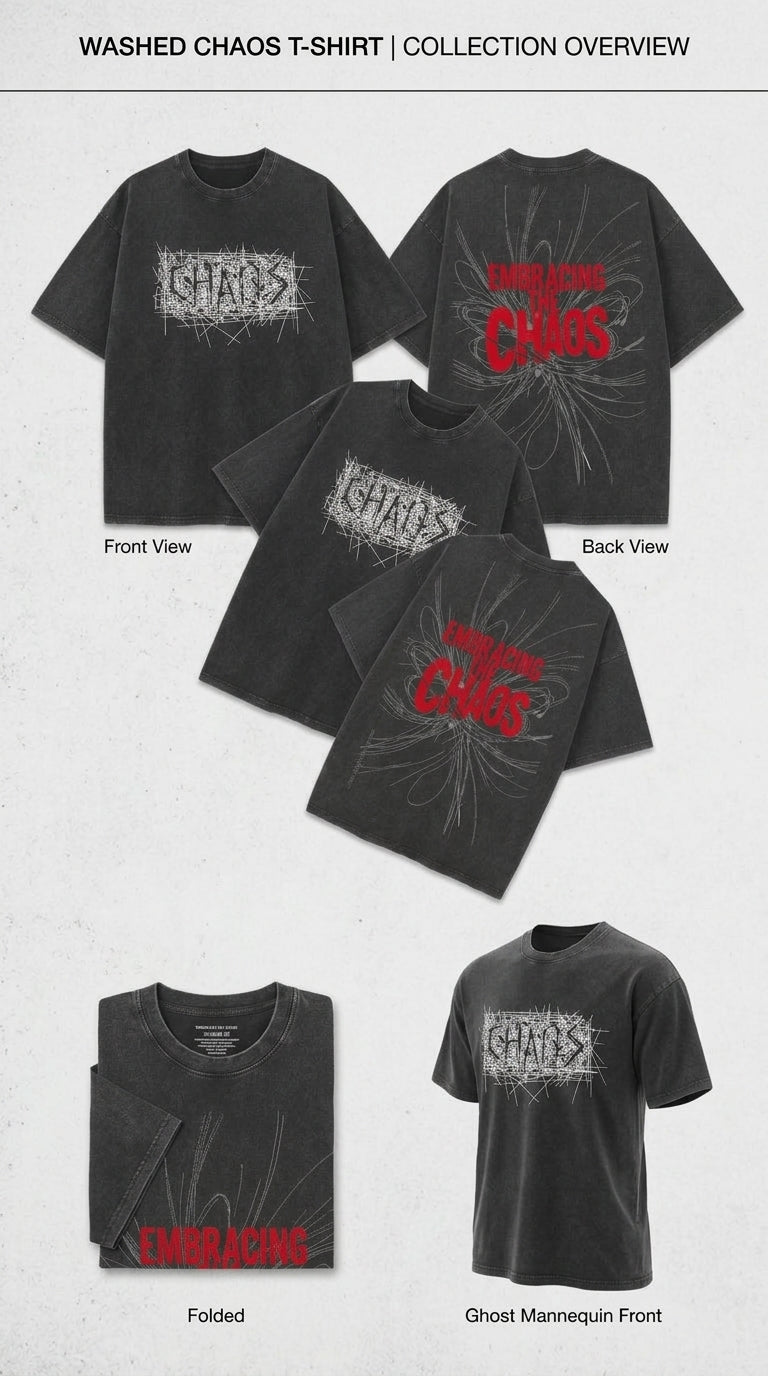 CHAOS - French Terry Cotton T-shirt.