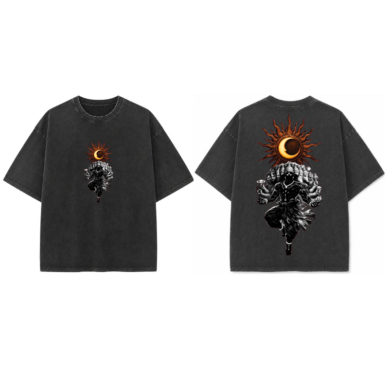 Mythological Figure - French Terry Cotton T-shirt.
