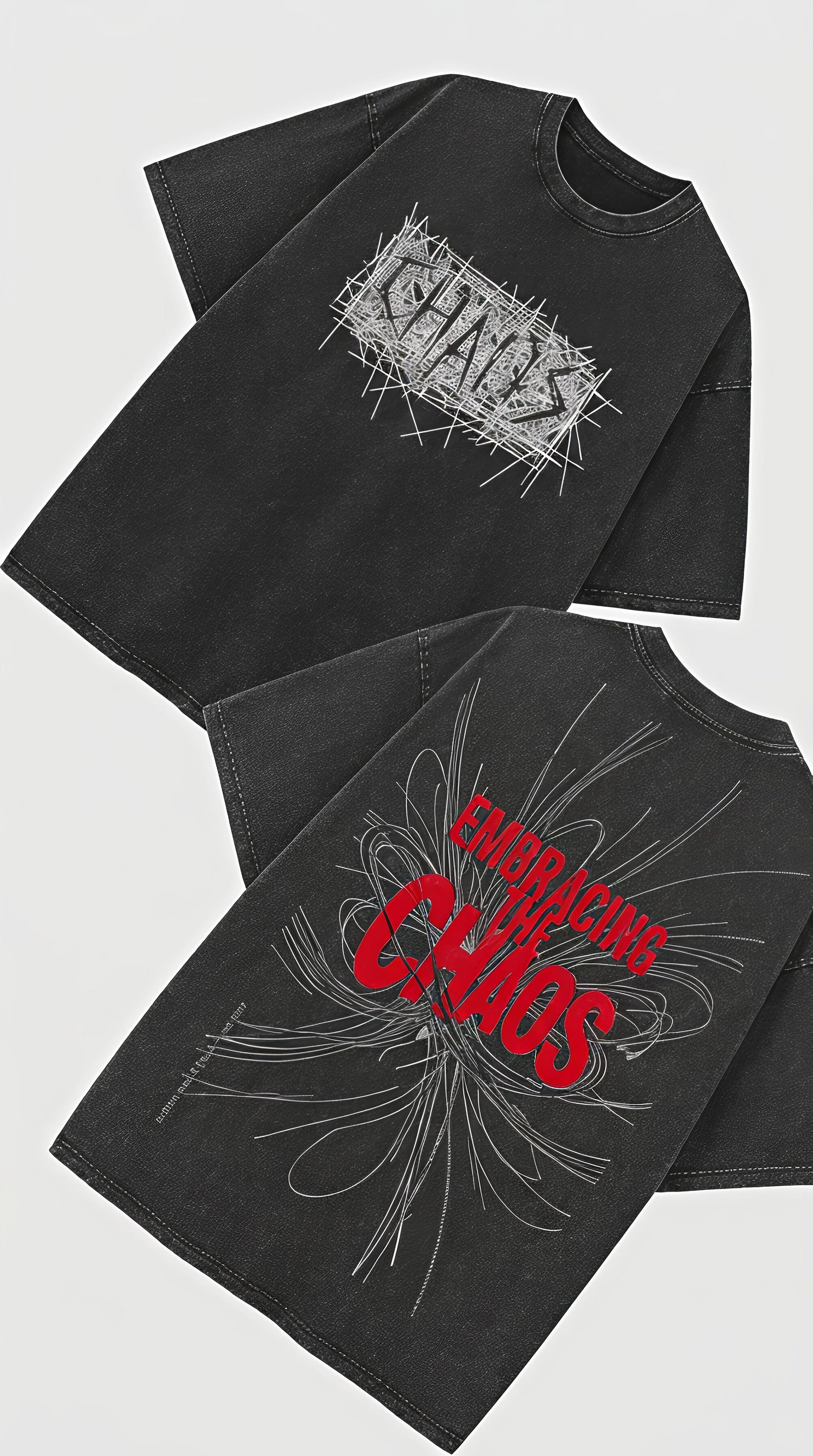 CHAOS - French Terry Cotton T-shirt.