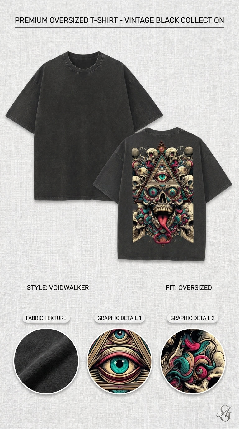 Third Eye Chaos - French Terry Cotton T-shirt.