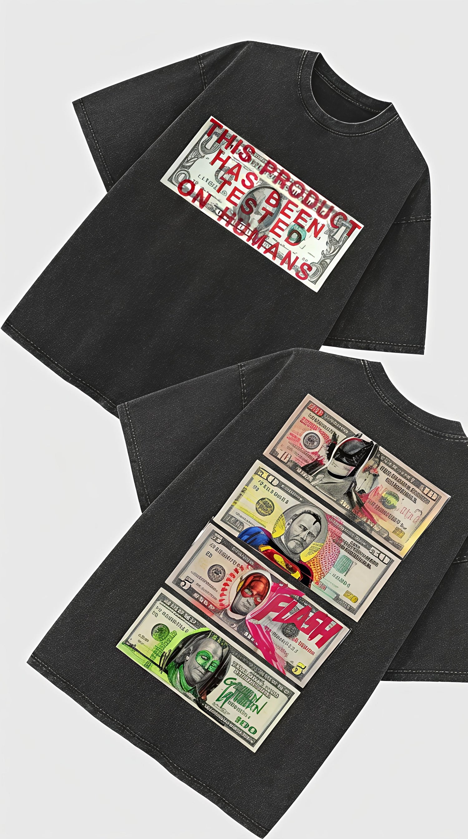 TESTED ON HUMANS - French Terry Cotton T-shirt.